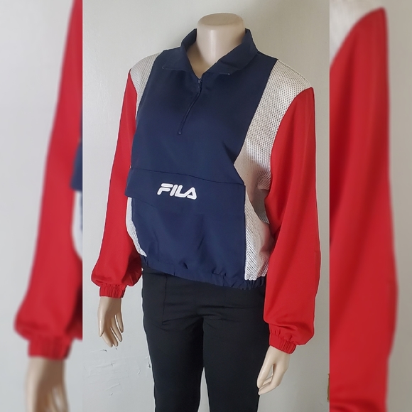 NWT FILA WINDBREAKER JACKER WOMEN'S MULTICOLOR - Picture 2 of 8